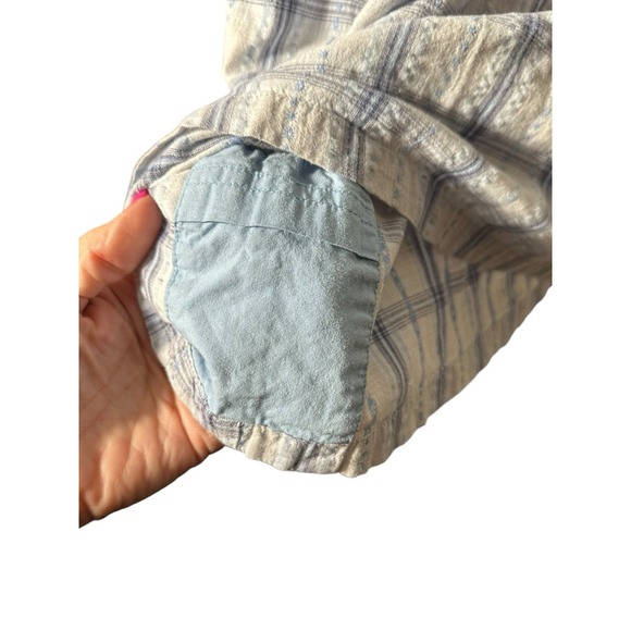 Horny‎ Toad 100% Cotton Snap Cuffed 3/4 Sleeves Medium Plaid Dress #EF3-4 - Picture 9 of 12